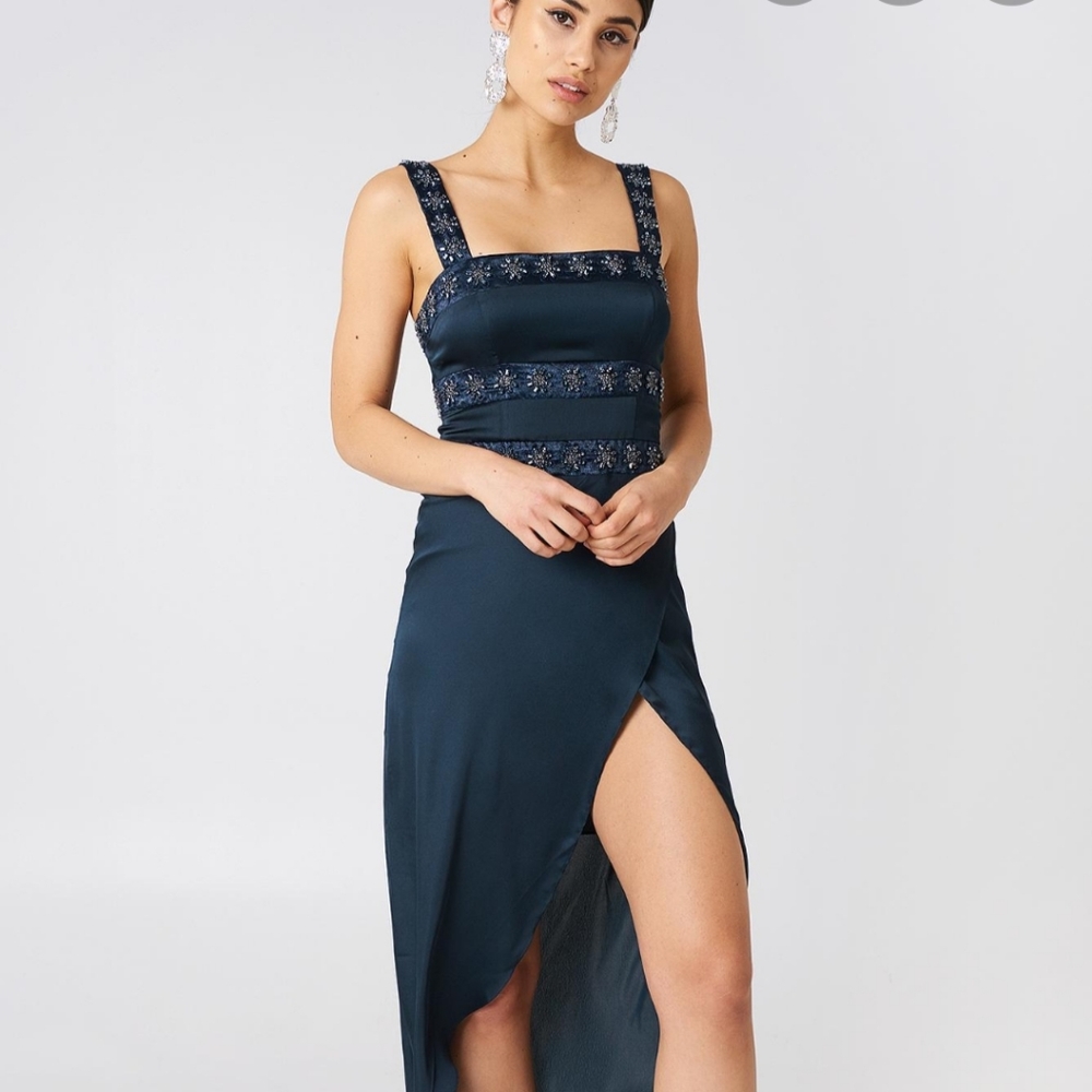 BNWT For Love & Lemons Opal Beaded Midi Dress